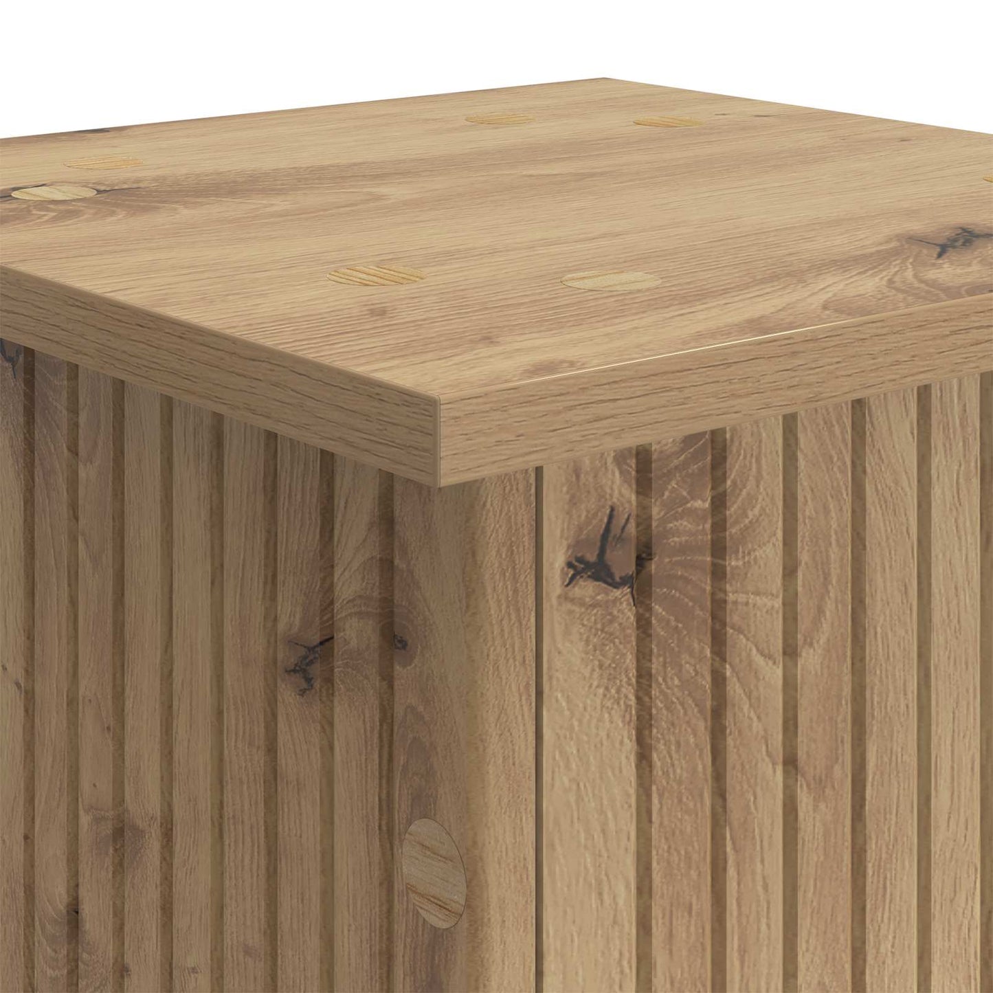 Planteholder 2 pcs Artisan eik 30,5 x 30 x 43 cm Konstruert tre