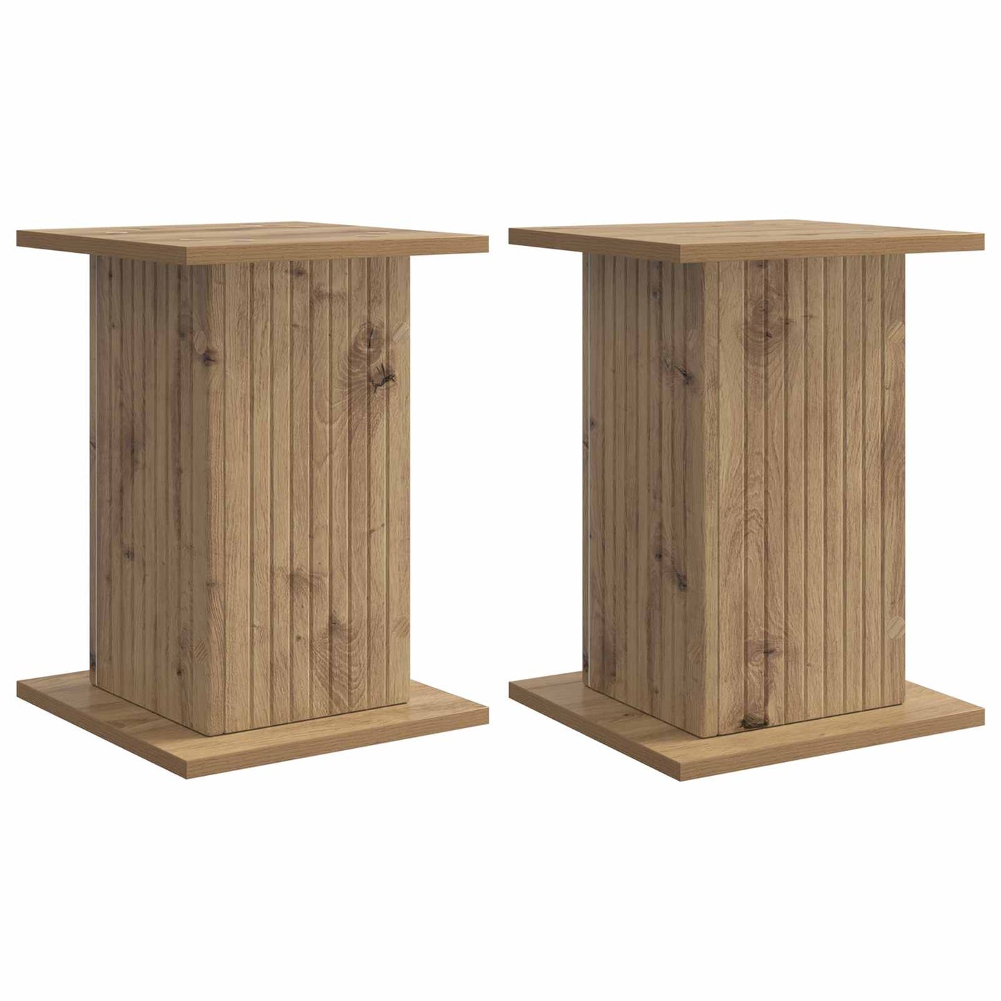 Planteholder 2 pcs Artisan eik 30,5 x 30 x 43 cm Konstruert tre