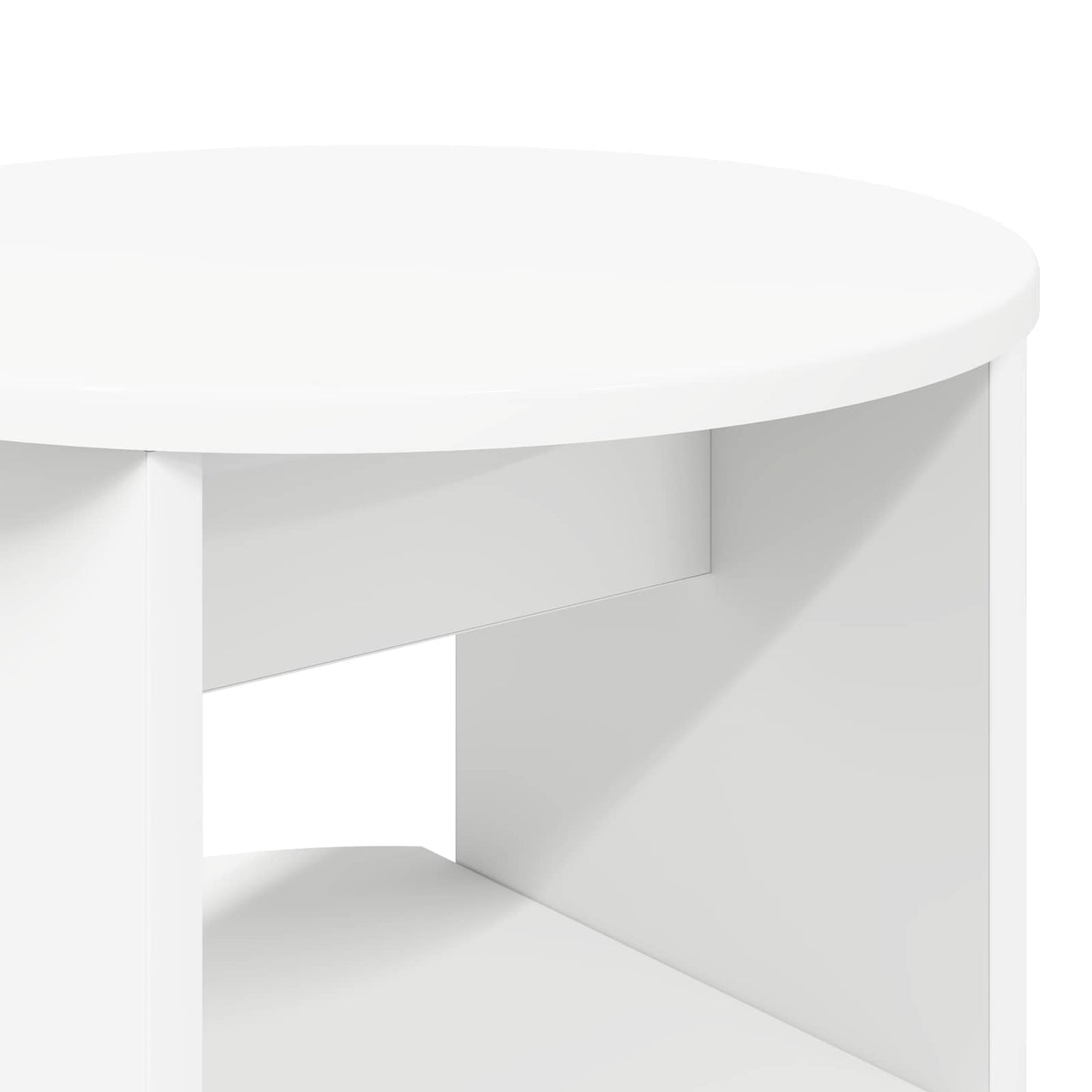 Sideskap 2 pcs Hvit Ø40 x 50 cm Konstruert tre