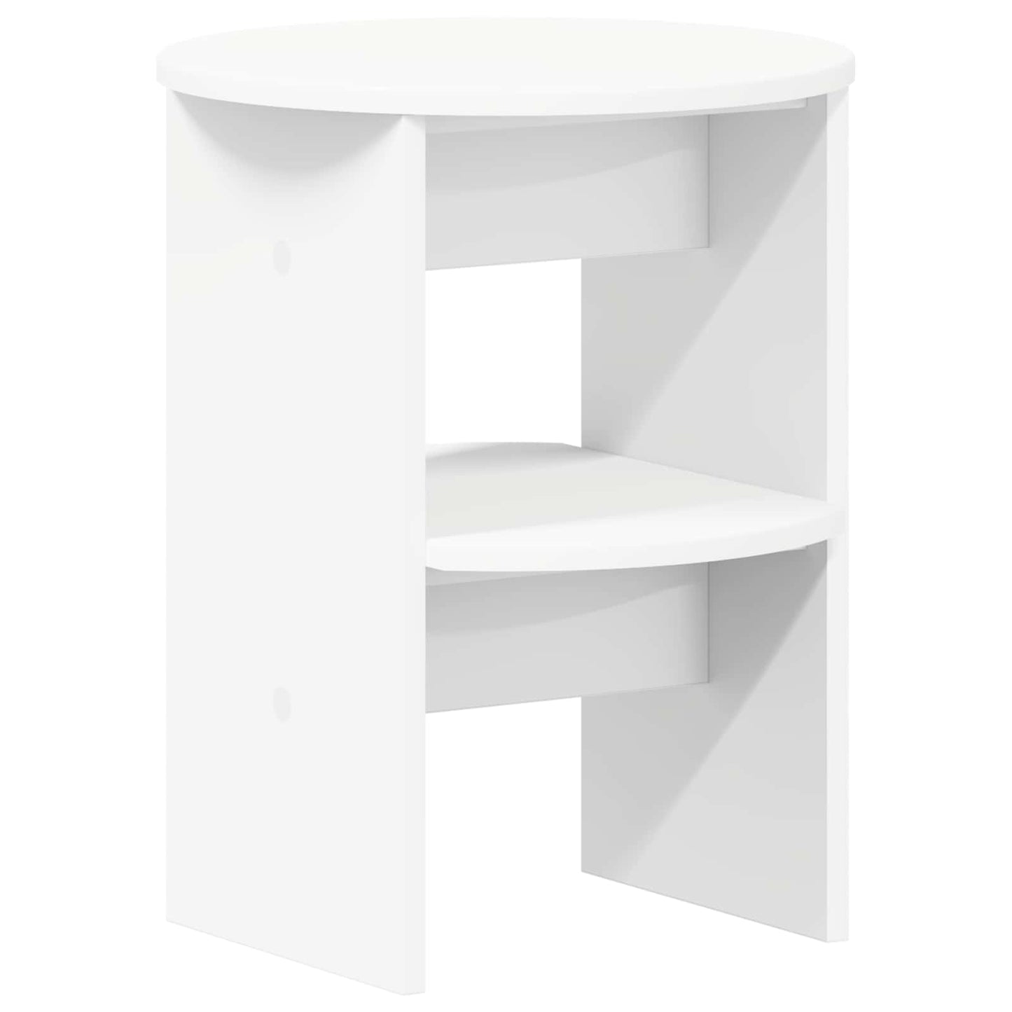 Sideskap 2 pcs Hvit Ø40 x 50 cm Konstruert tre