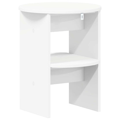 Sideskap 2 pcs Hvit Ø40 x 50 cm Konstruert tre