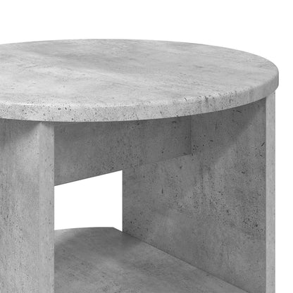 Sideskap 2 pcs BetongGrå Ø40 x 50 cm Konstruert tre