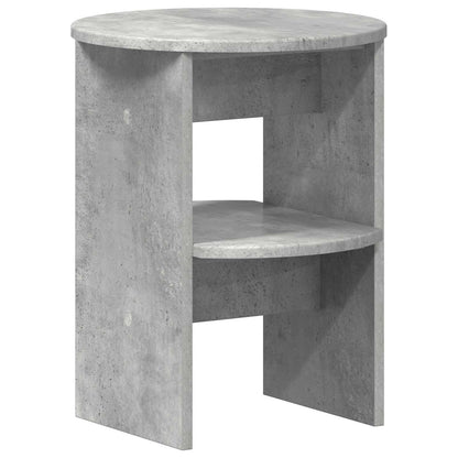 Sideskap 2 pcs BetongGrå Ø40 x 50 cm Konstruert tre