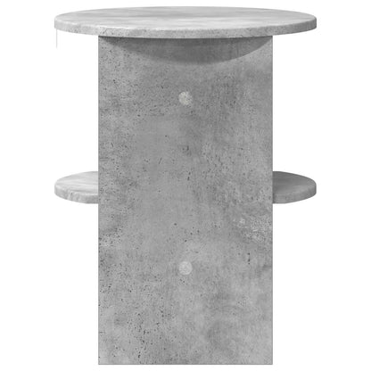 Sideskap 2 pcs BetongGrå Ø40 x 50 cm Konstruert tre