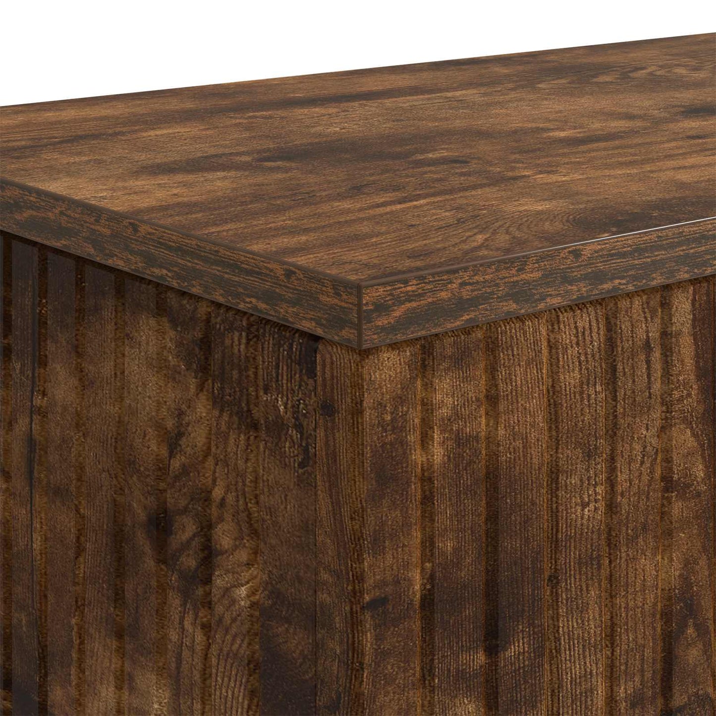 Konsollbord Stripete Røkt Eik 101 x 29 x 74 cm Konstruert tre