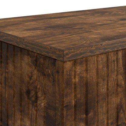 Konsollbord Stripete Røkt Eik 101 x 29 x 74 cm Konstruert tre