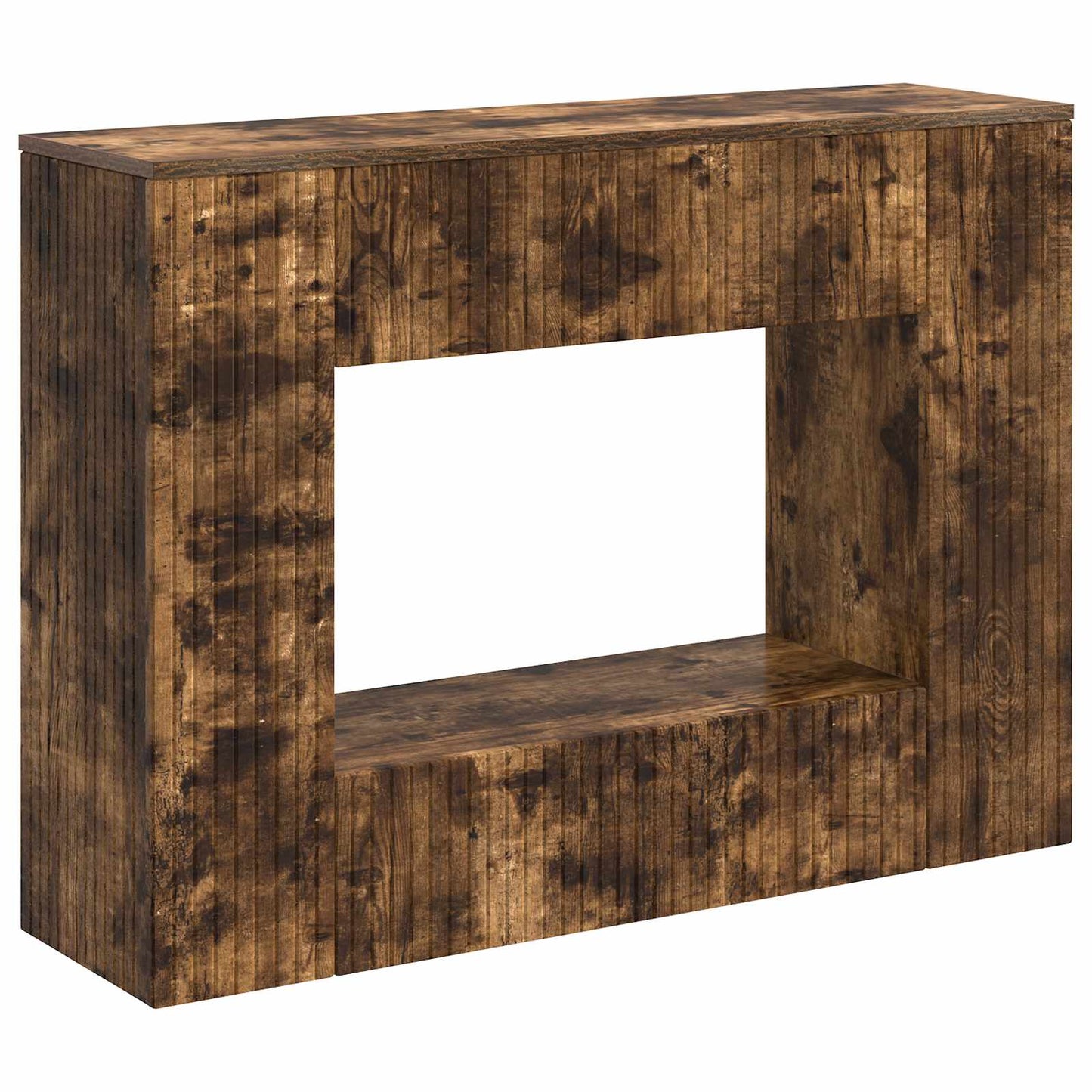 Konsollbord Stripete Røkt Eik 101 x 29 x 74 cm Konstruert tre