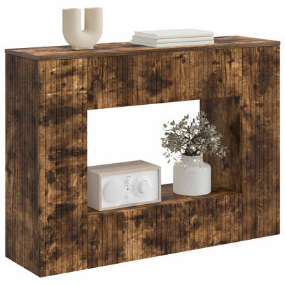 Konsollbord Stripete Røkt Eik 101 x 29 x 74 cm Konstruert tre