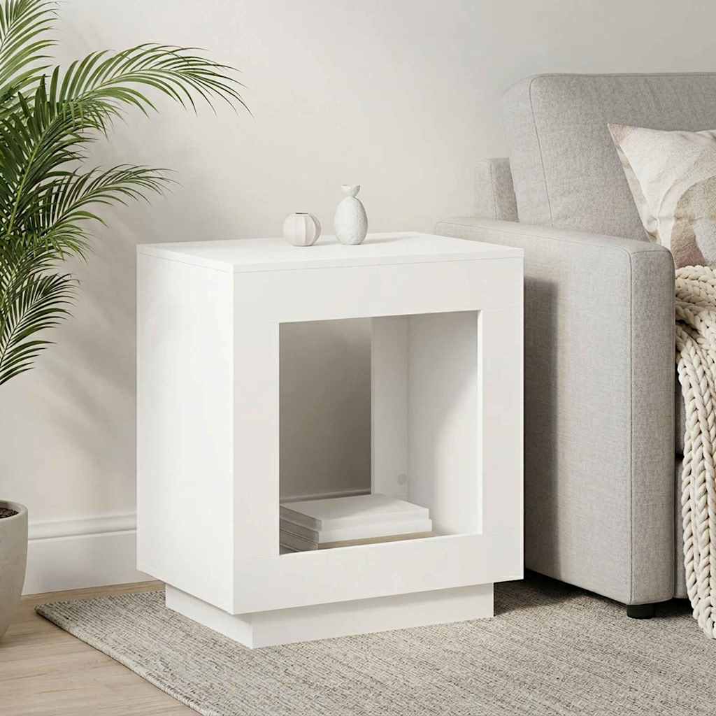 Sidetabell Hvit 60 x 40 x 65 cm Konstruert tre