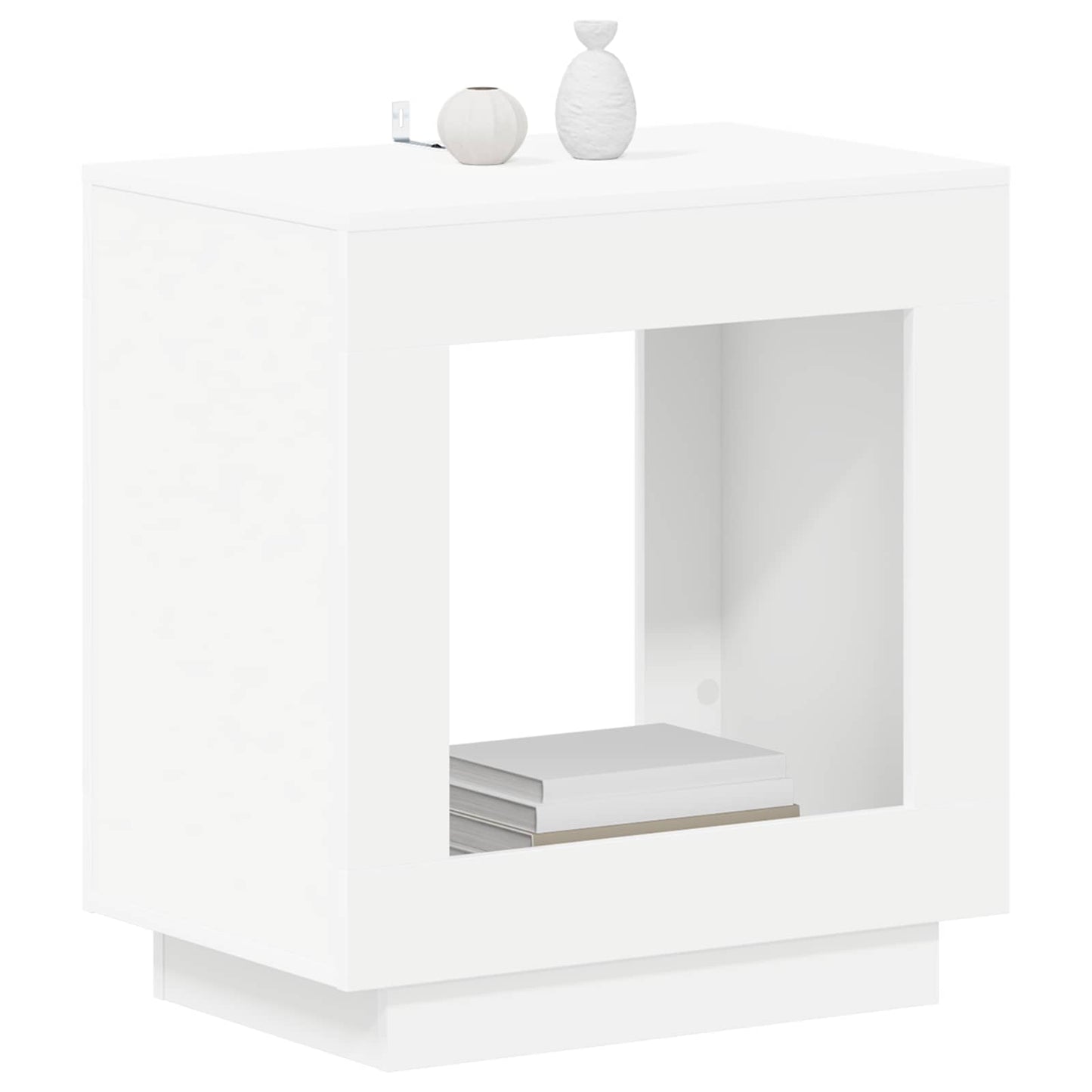 Sidetabell Hvit 60 x 40 x 65 cm Konstruert tre