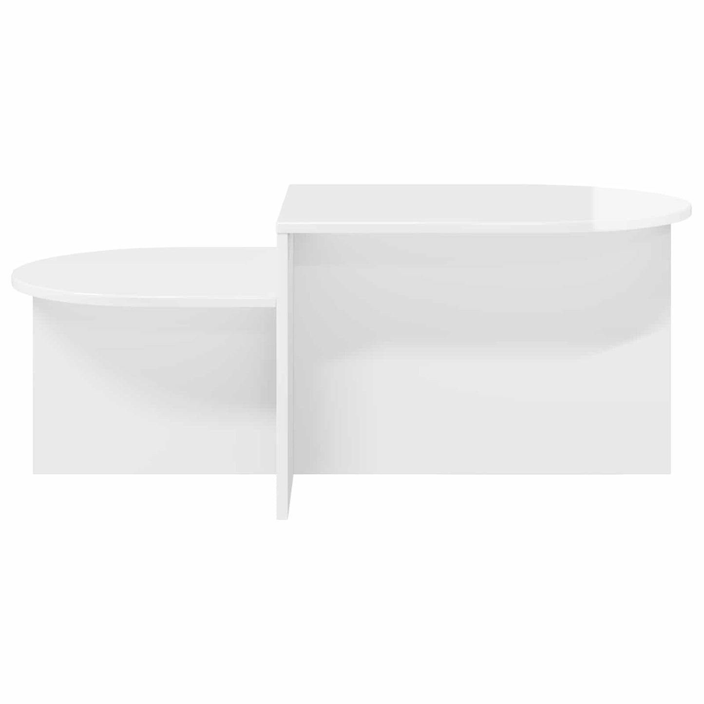 Kaffebord Høgglans hvit 100 x 50 x 40 cm Konstruert tre