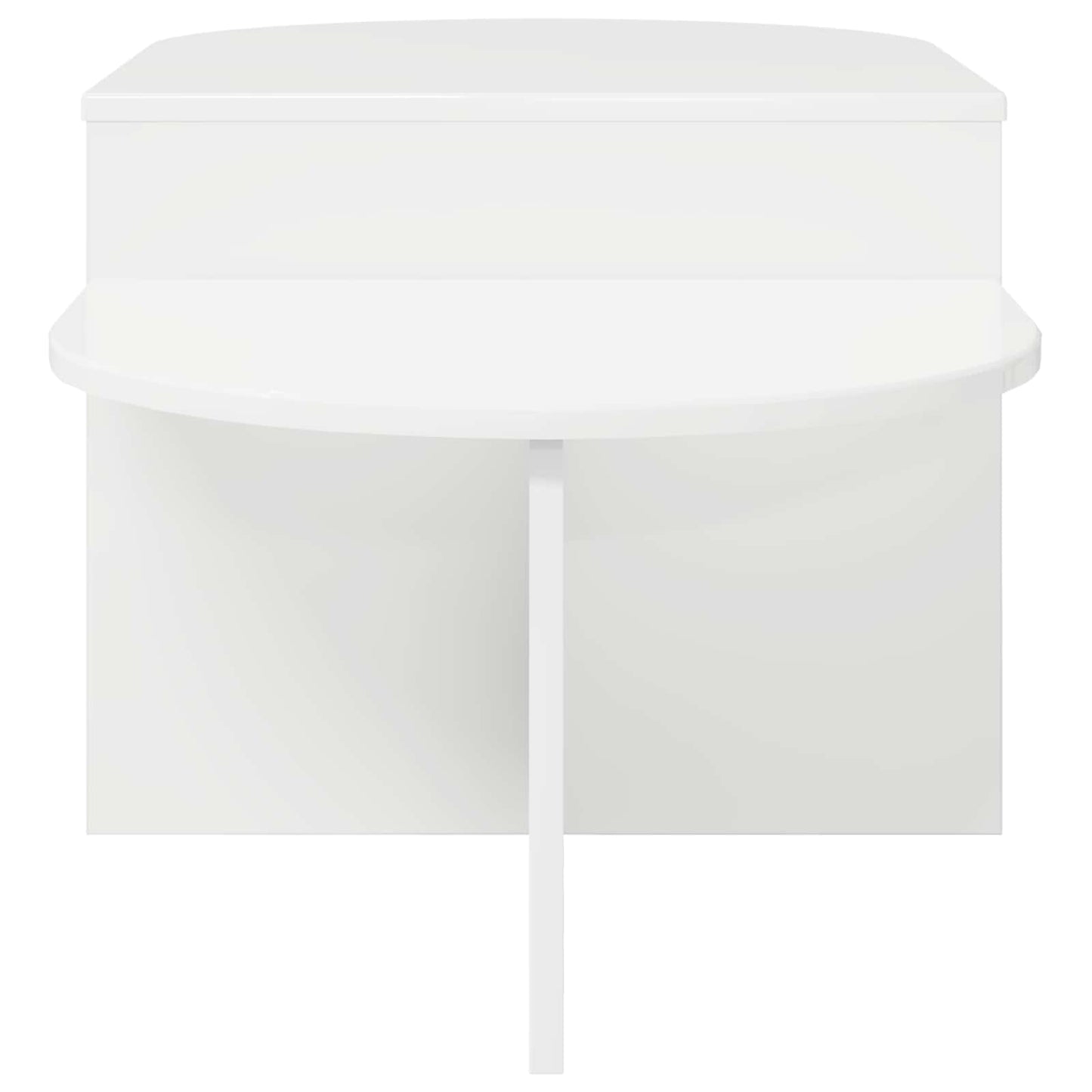 Kaffebord Høgglans hvit 100 x 50 x 40 cm Konstruert tre