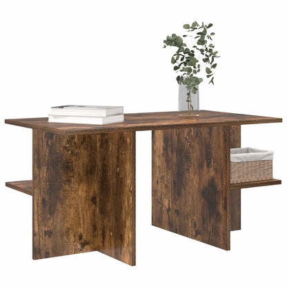 Kaffebord Røkt Eik 87 x 50 x 45 cm Konstruert tre