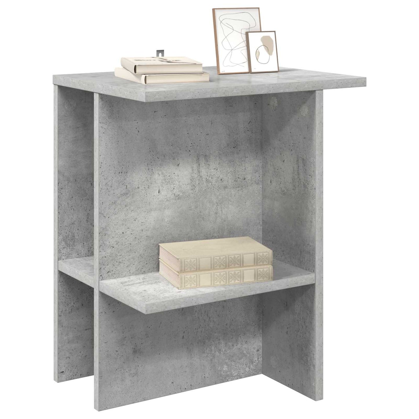Kaffebord 2 pcs Betonggrå 40 x 30 x 49 cm Konstruert tre