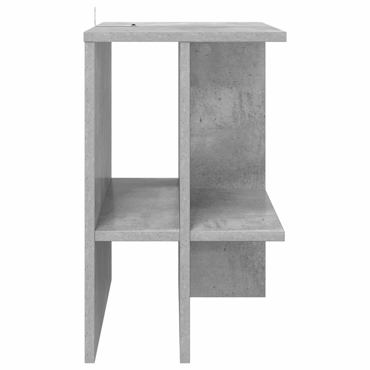 Kaffebord 2 pcs Betonggrå 40 x 30 x 49 cm Konstruert tre