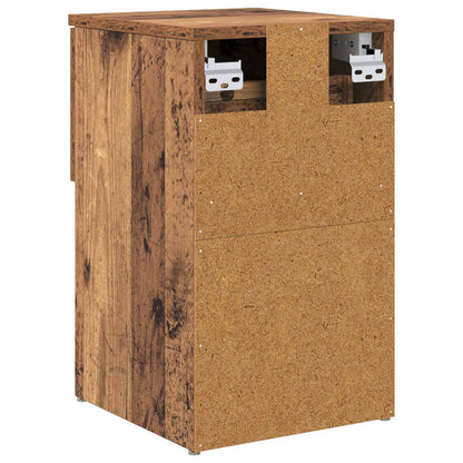 Sengeskap 2 pcs Gammelt tre 29 x 31,5 x 49 cm Konstruert tre