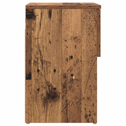 Sengeskap 2 pcs Gammelt tre 29 x 31,5 x 49 cm Konstruert tre