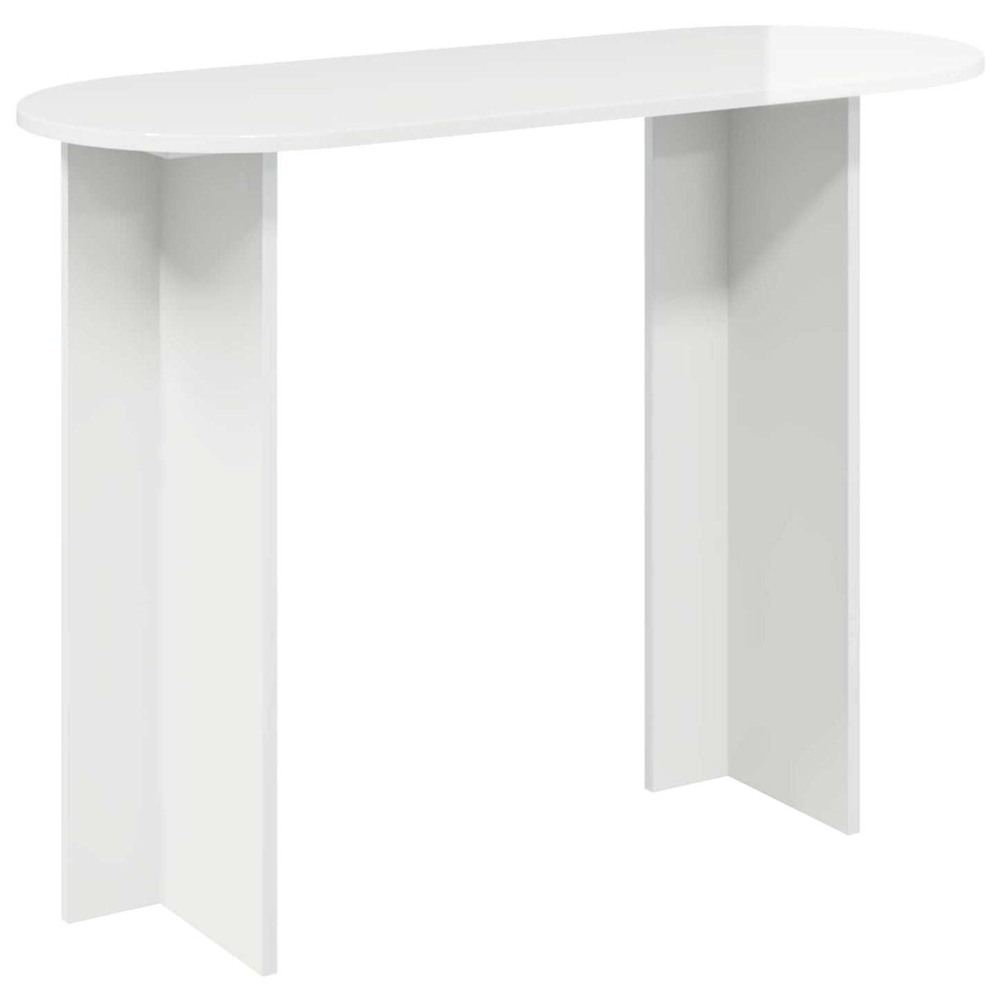Konsollbord Høgglans hvit 100 x 39,5 x 75 cm Konstruert tre