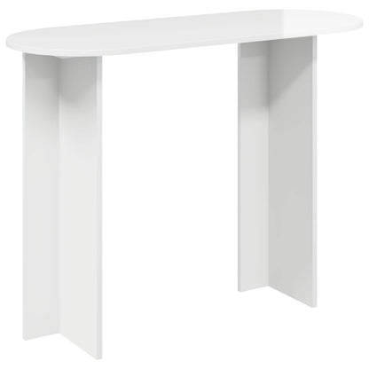 Konsollbord Høgglans hvit 100 x 39,5 x 75 cm Konstruert tre