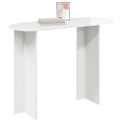 Konsollbord Høgglans hvit 100 x 39,5 x 75 cm Konstruert tre