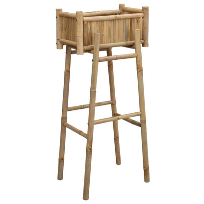 Hagepotte med holder Naturlig 50 x 38 x 114 cm Bambus