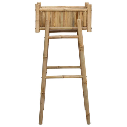 Hagepotte med holder Naturlig 50 x 38 x 114 cm Bambus