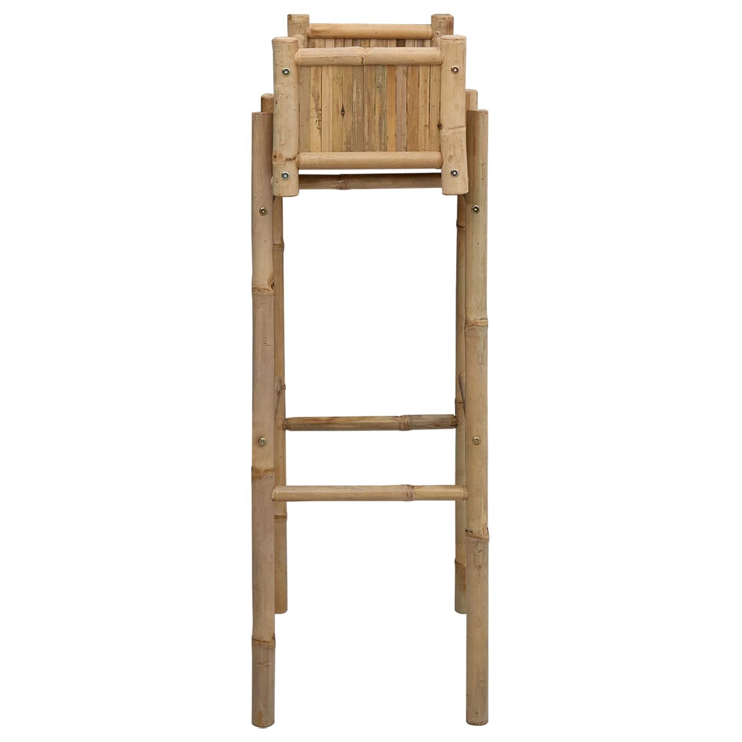 Hagepotte med holder Naturlig 50 x 38 x 114 cm Bambus