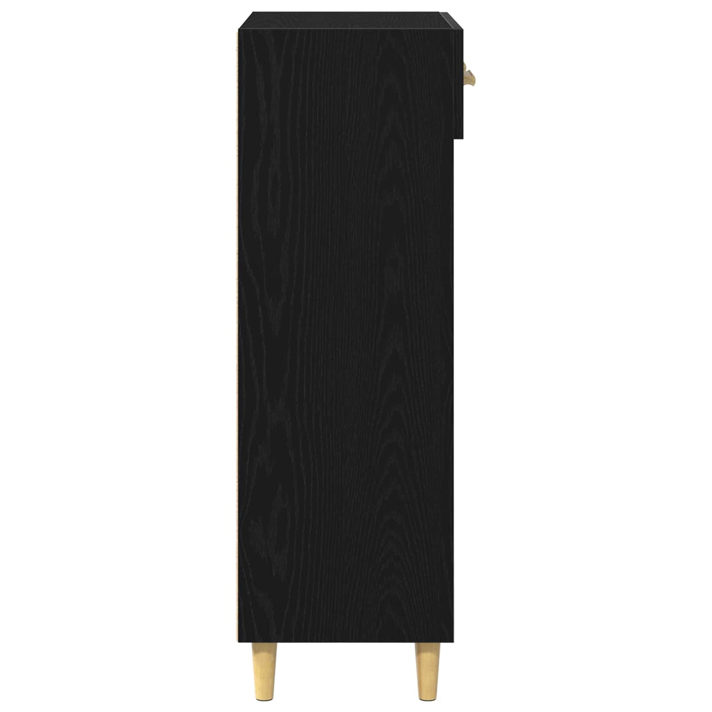 Sko Skap med skuff Svart Eik 60 x 35 x 105 cm Konstruert tre