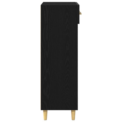 Sko Skap med skuff Svart Eik 60 x 35 x 105 cm Konstruert tre