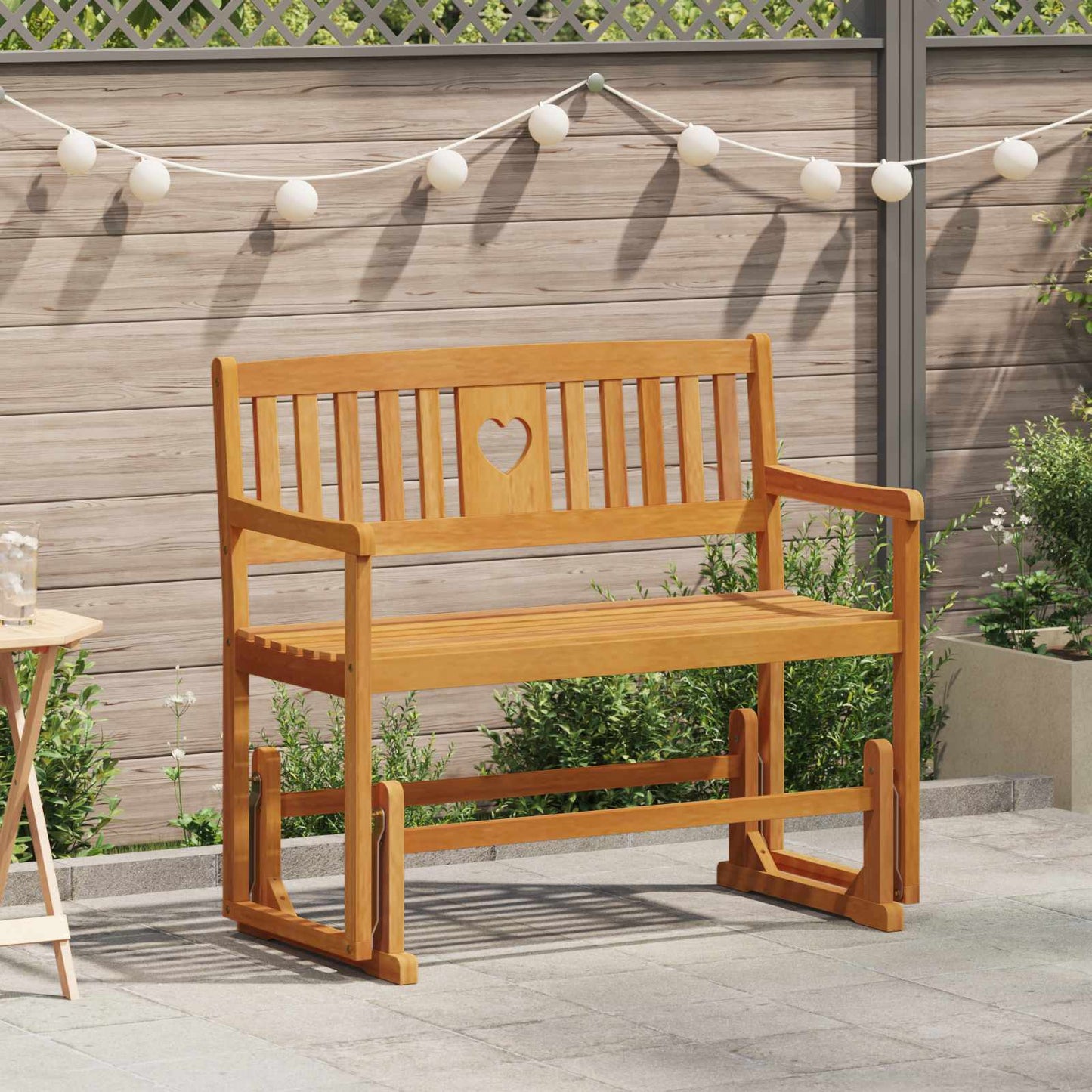 Hage Gleiter Benk Naturlig 110 x 59 x 97 cm Solid akasietre