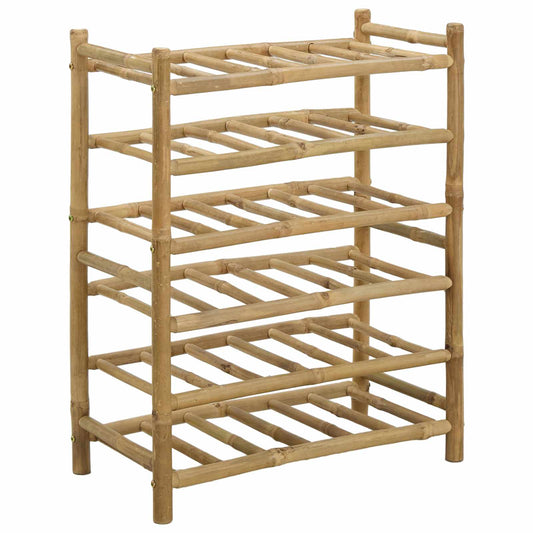 Vinstativ Vinskap Naturlig 57 x 29,5 x 72 cm Bambus