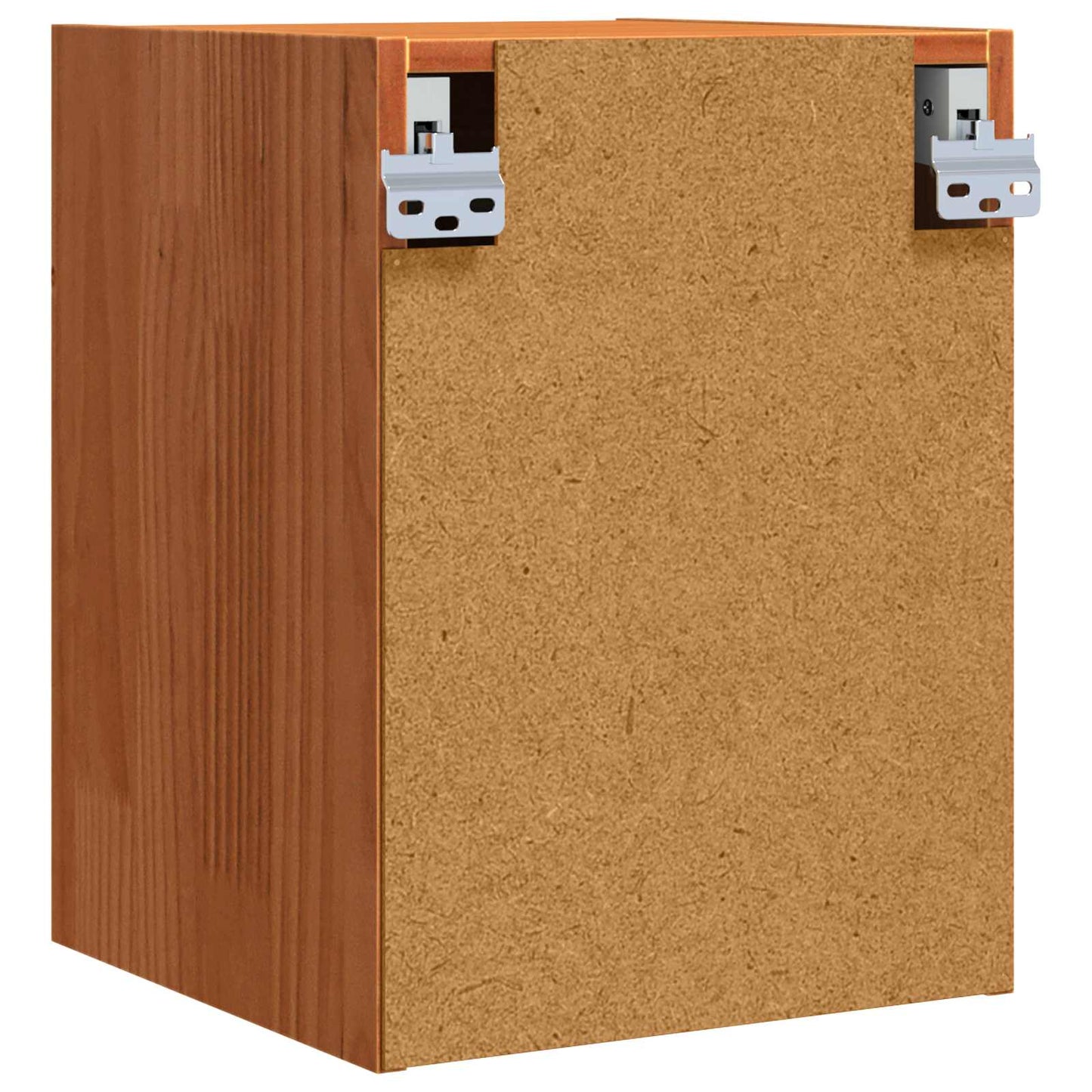 Veggskap med dør 2 pcs Vokset Brun 30 x 30 x 40 cm Massiv furu