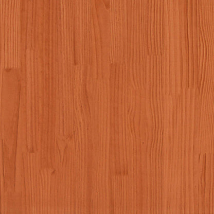 Veggskap med dør 2 pcs Vokset Brun 30 x 30 x 40 cm Massiv furu