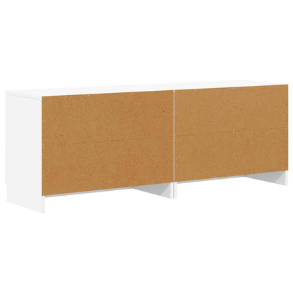 Sengeskap med lagring 2 pcs Hvit 66 x 35 x 48 cm Konstruert tre