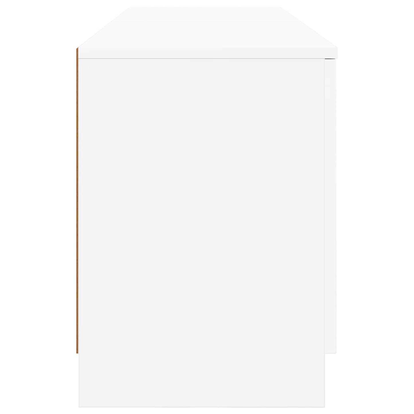 Sengeskap med lagring 2 pcs Hvit 66 x 35 x 48 cm Konstruert tre
