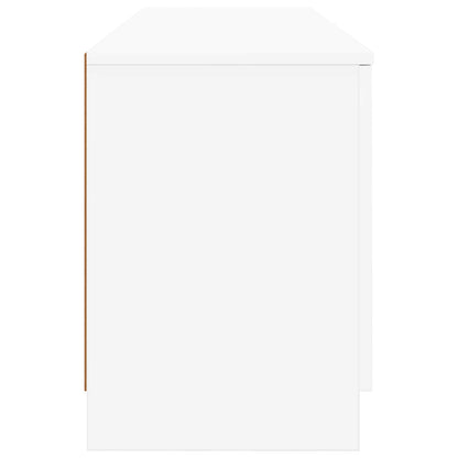 Sengeskap med lagring 2 pcs Hvit 66 x 35 x 48 cm Konstruert tre