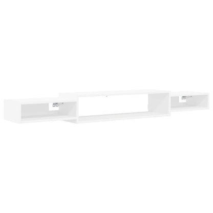 Vegghengt TV-skap Veggmontert Hvit 180 x 28 x 21 cm