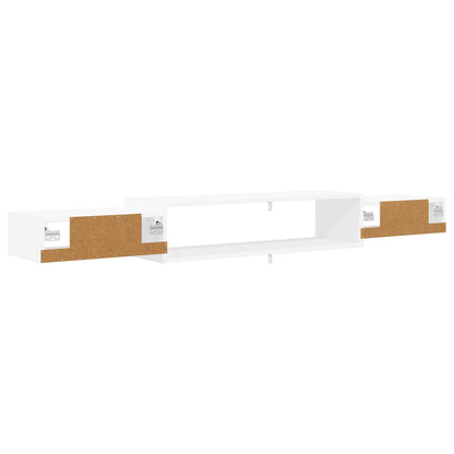 Vegghengt TV-skap Veggmontert Hvit 180 x 28 x 21 cm
