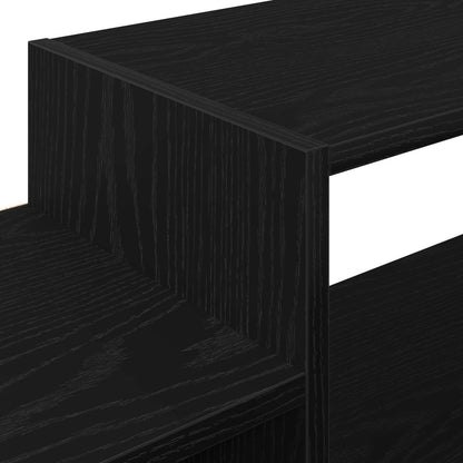 Vegghengt TV-skap Veggmontert Svart eik 180 x 28 x 21 cm