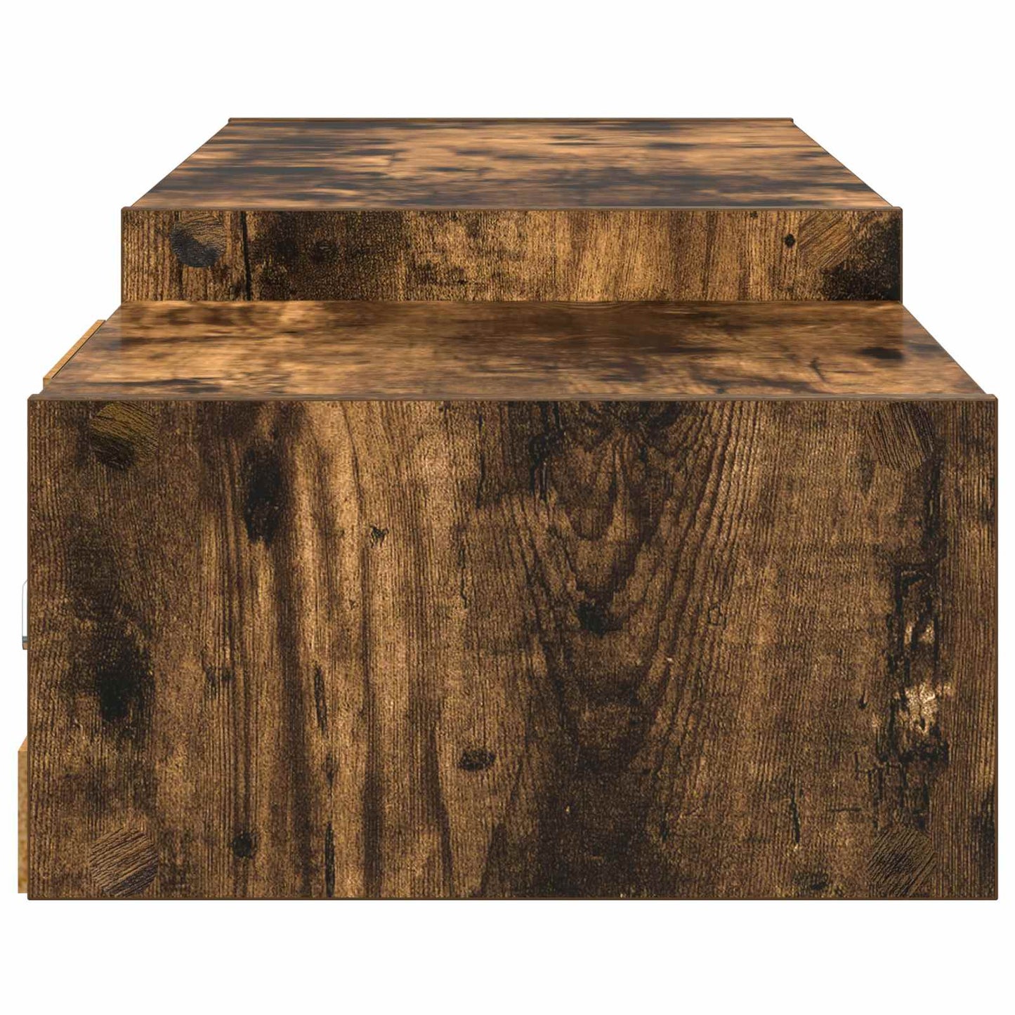 Vegghengt TV-skap Veggmontert Røkt Eik 180 x 28 x 21 cm
