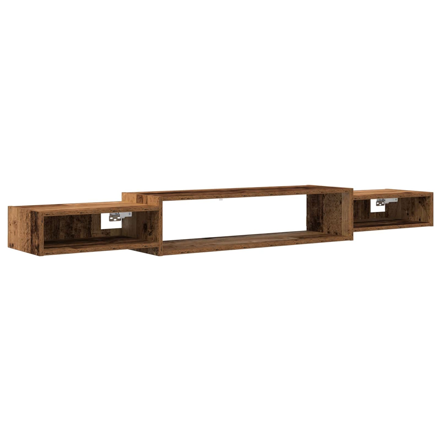 Vegghengt TV-skap Veggmontert Gammelt tre 180 x 28 x 21 cm