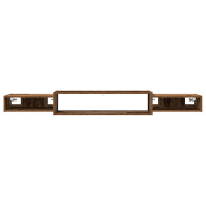 Vegghengt TV-skap Veggmontert Gammelt tre 180 x 28 x 21 cm
