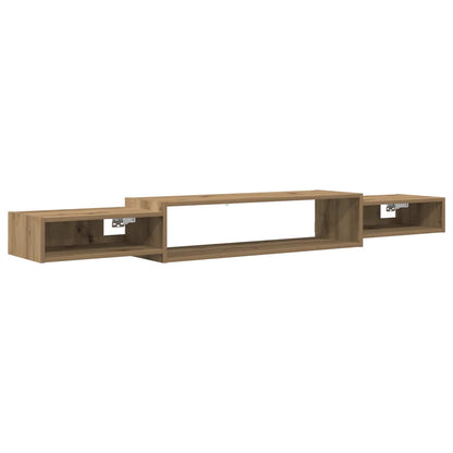 Vegghengt TV-skap Veggmontert Artisan eik 180 x 28 x 21 cm