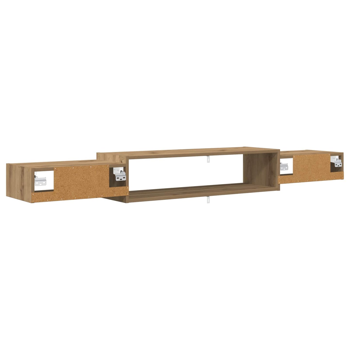 Vegghengt TV-skap Veggmontert Artisan eik 180 x 28 x 21 cm