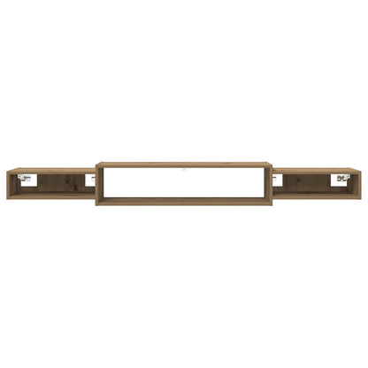 Vegghengt TV-skap Veggmontert Artisan eik 180 x 28 x 21 cm