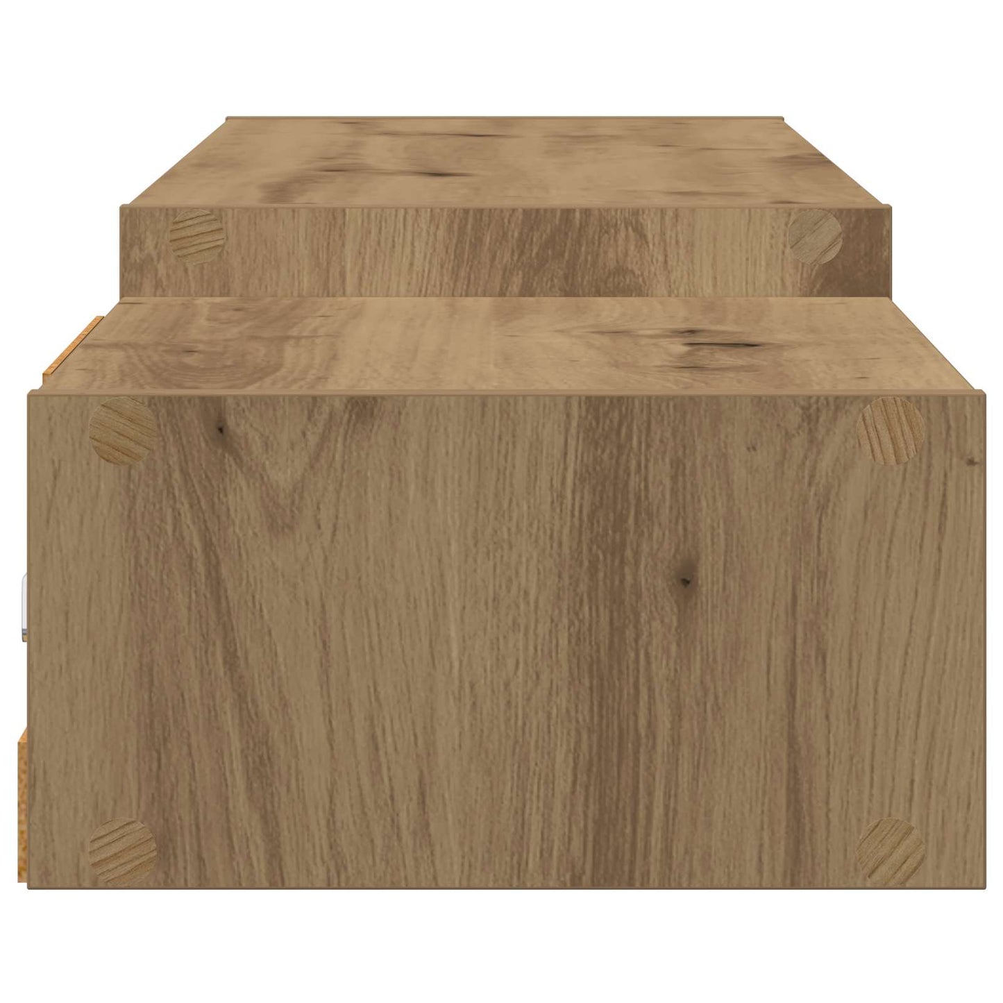 Vegghengt TV-skap Veggmontert Artisan eik 180 x 28 x 21 cm
