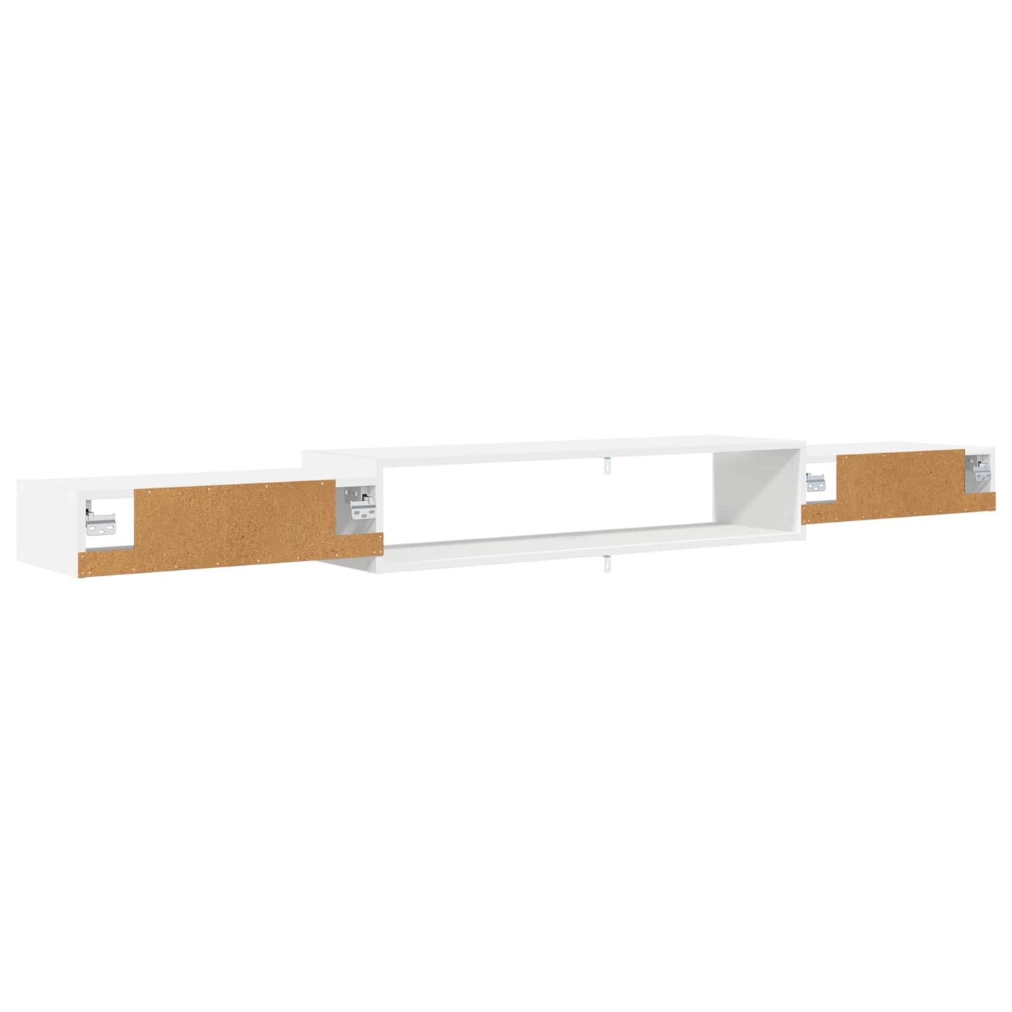 Vegghengt TV-skap Veggmontert Hvit 220 x 28 x 21 cm