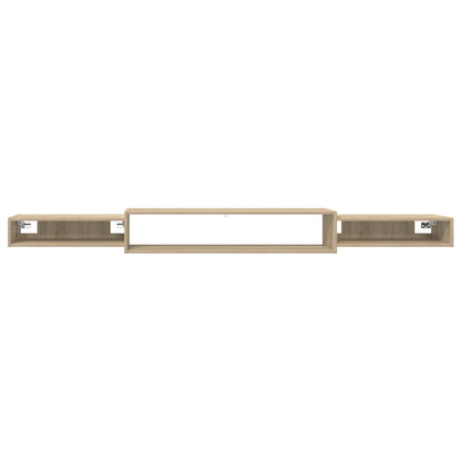 Vegghengt TV-skap Veggmontert Sonoma eik 220 x 28 x 21 cm