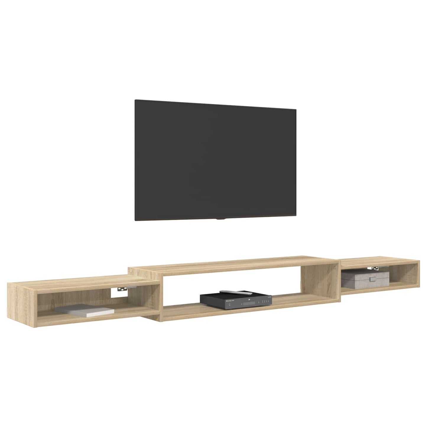 Vegghengt TV-skap Veggmontert Sonoma eik 220 x 28 x 21 cm