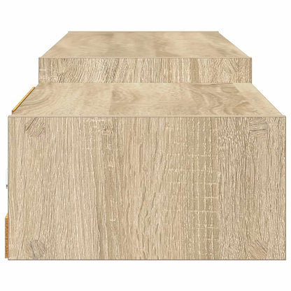 Vegghengt TV-skap Veggmontert Sonoma eik 220 x 28 x 21 cm